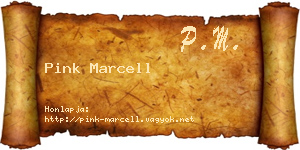 Pink Marcell névjegykártya