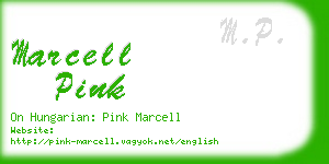 marcell pink business card